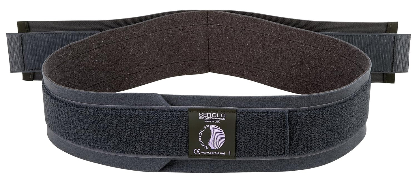Serola Sacroiliac Belt for SI Joint Dysfunction – (Large fits 40” to 45”) Lower Back, Pelvic & Hip Support brace for Women & Men, Non-Slip, Adjustable & Breathable Brace