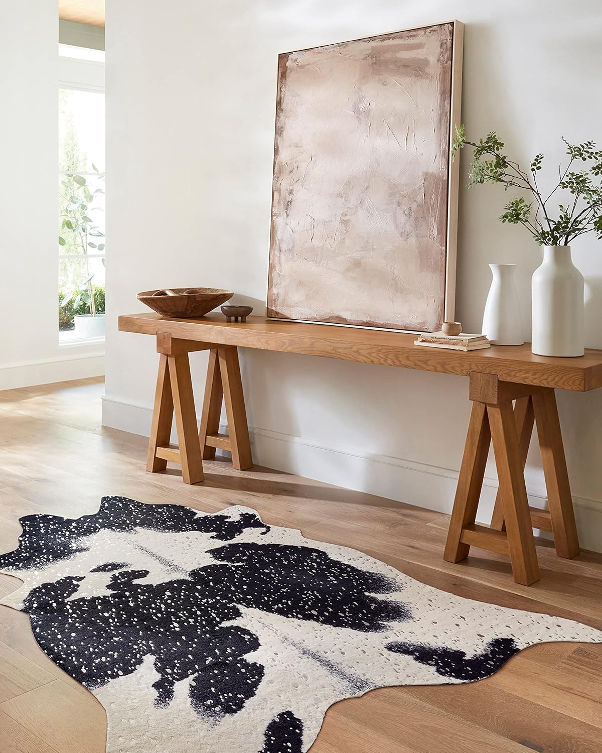 Loloi Bryce Collection BZ-01 Black/Silver 3'-10" x 5' Accent Rug