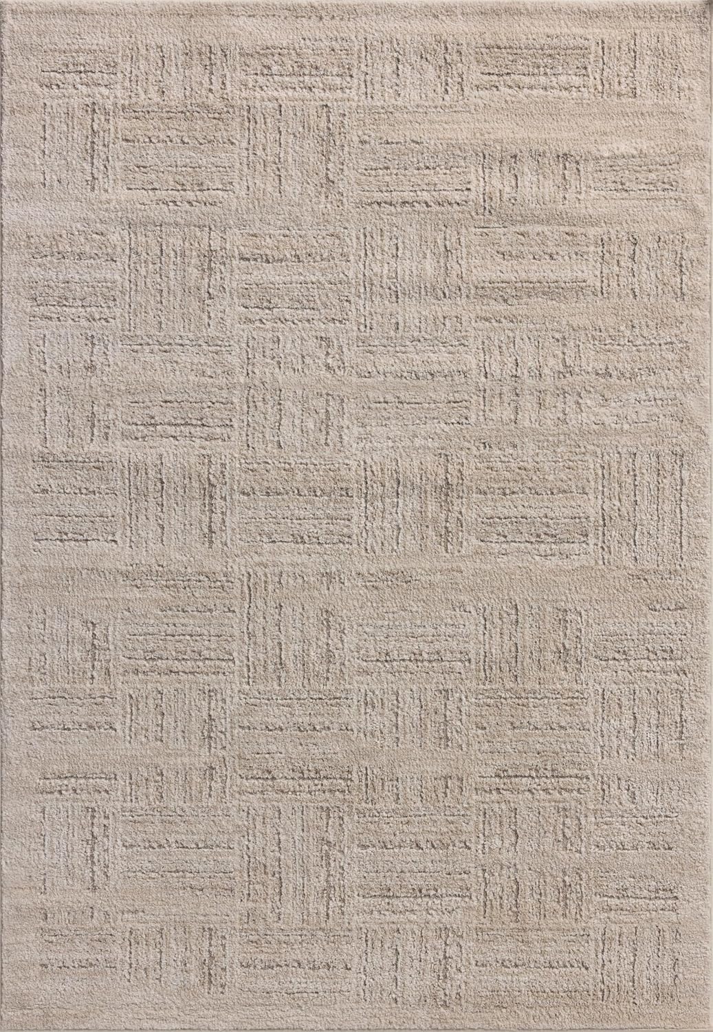 Loloi Amber Lewis Monty Collection MOT-01 Ivory/Taupe 4'-0" x 6'-0", .50" Pile Height, Accent Rug
