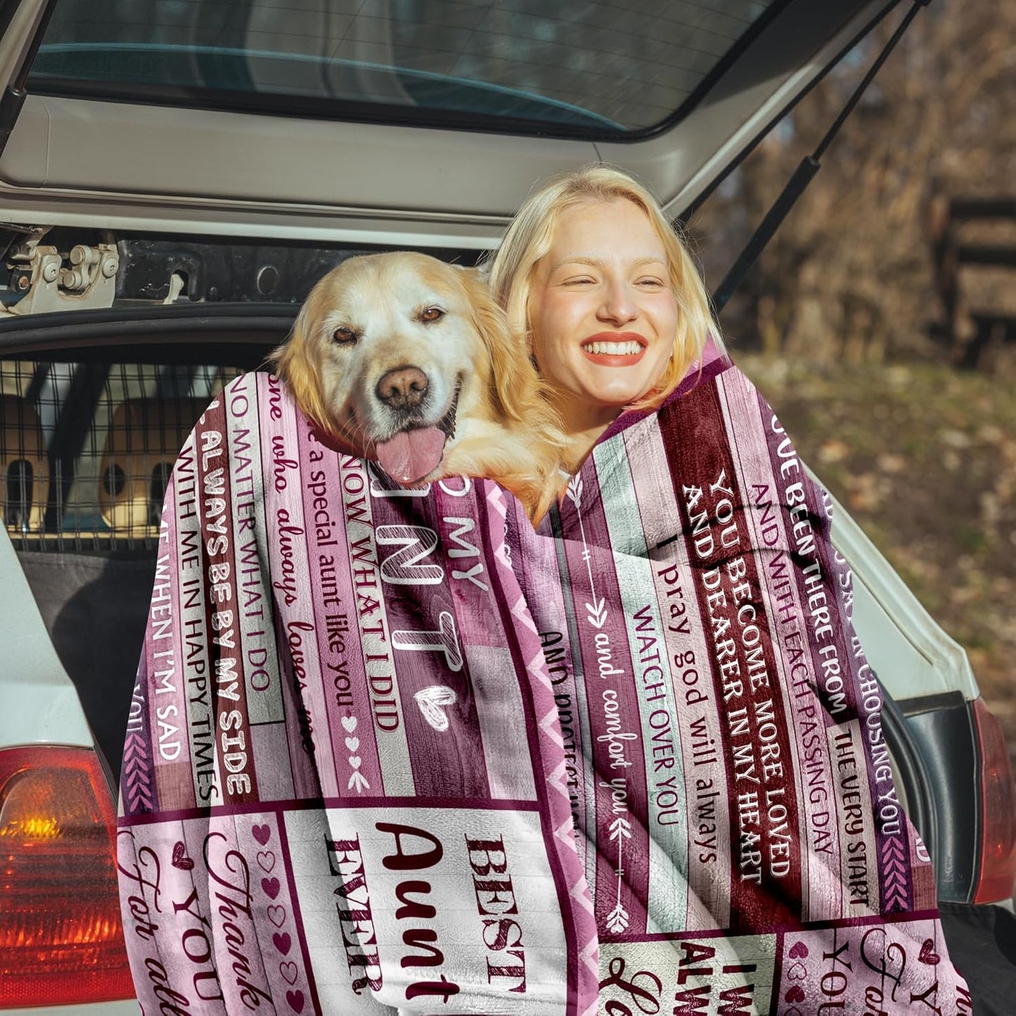 Best Aunt Ever Blanket - Birthday and Christmas Gifts for Aunts from Niece Nephew - Throw Blanket for Aunties 60"x80"