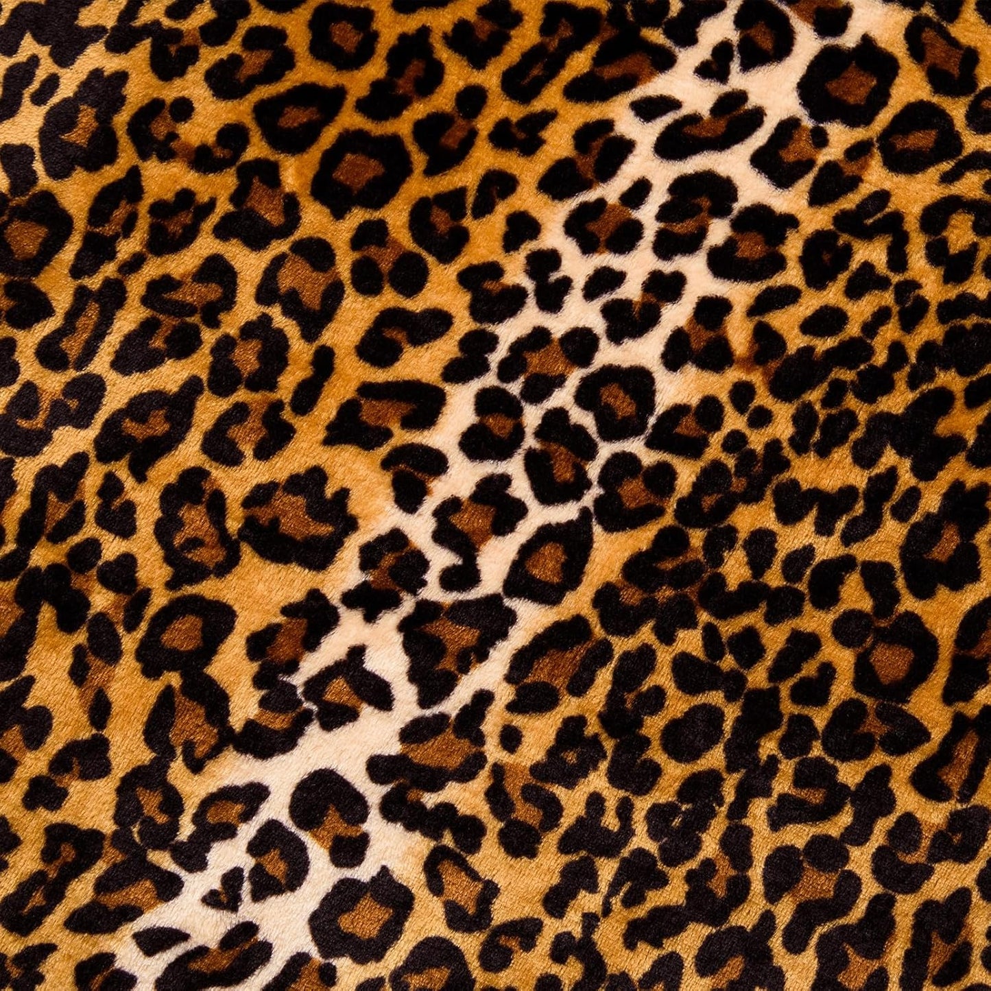 Vessia Leopard Printed Throw Blanket for Couch,Bed,Sofa, Soft Cozy 290GSM Classic Leopard Pattern Blanket for All Season, Lightweight Comfy Yellow Cheetah Animal Print Flannel Fleece Decor
