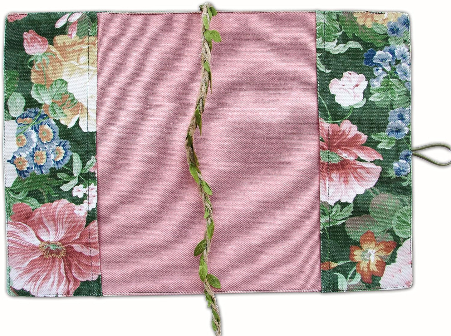 Book Cover, Fabric Novel for Adult for Paperback, Flower Spring Pattern, Cloth Washable Book Protector - Padded Case Sleeve Bag, 5.5 x 8.2 x 1.6