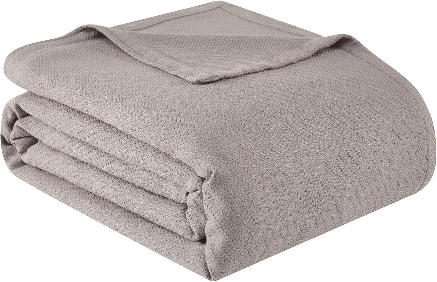 Frye Cotton Woven Grey Cotton 1-Piece Full/Queen Blanket, Solid Color Themed, for Men and Women, Oeko-TEX Certified Confidence