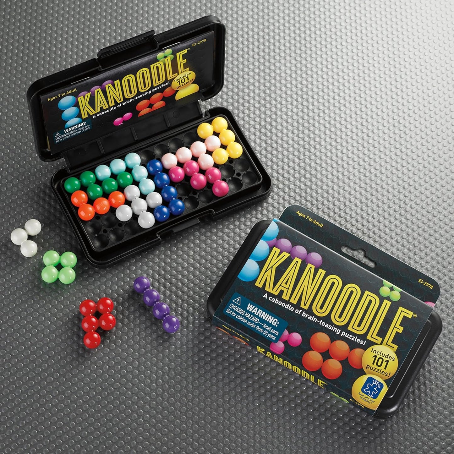 Educational Insights Kanoodle - 3D Brain Teaser Puzzles for Kids, Spatial Puzzle Games for Adults, Teens and Kids, Problem Solving Toys and Logic Puzzles, Single Player Games