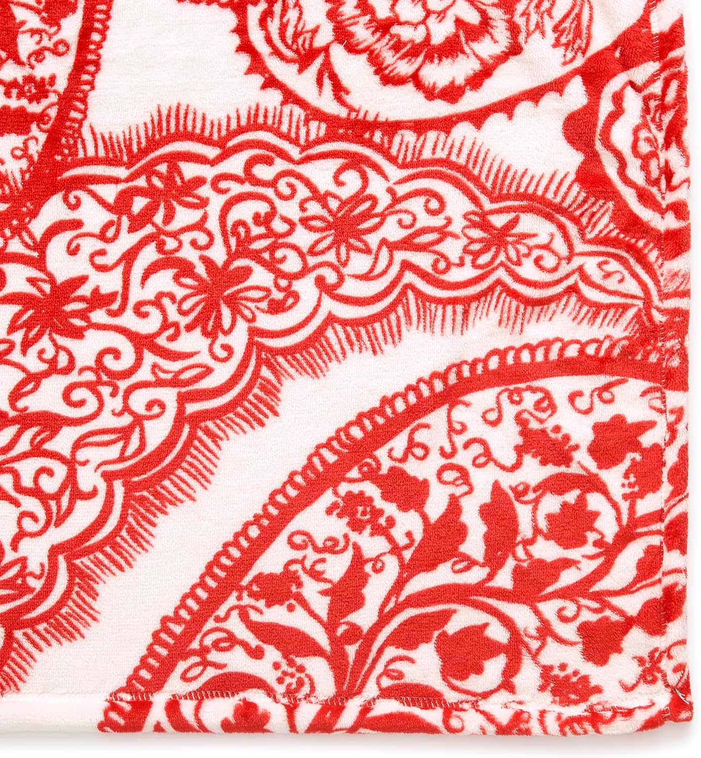 Vera Bradley Women's Fleece Oversized Throw Blanket, Paisley Key