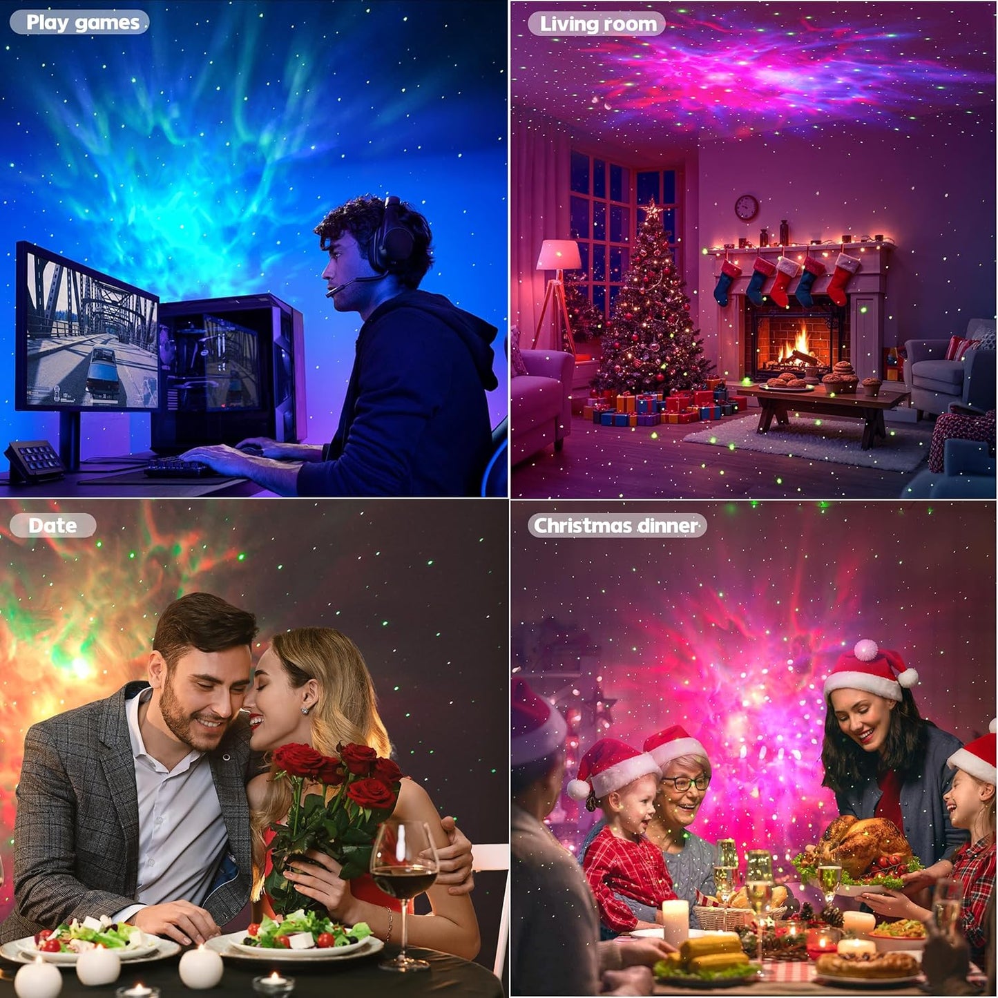 Astronaut Galaxy Projector Night Light with APP & Remote Control - 8 Color Nebula Star Projector for Bedroom, Kids Room, and Relaxation - Birthday Gift for Space Lovers of All Ages