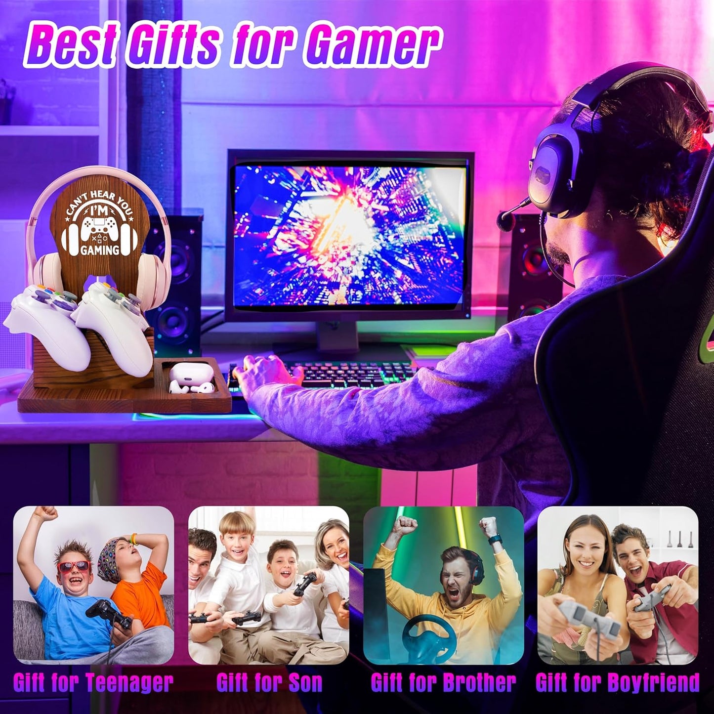Teen Boy Boyfriend Gamer Gifts, Gaming Stuff Gifts for Boyfriend, Fathers Day Birthday Christmas Valentine Gifts for Gamers Men Boy Son
