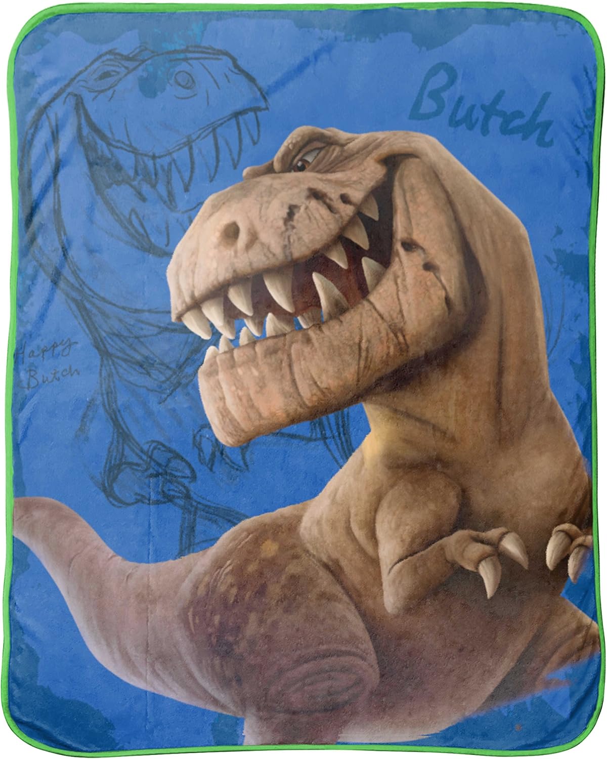 Jay Franco Disney The Good Dinosaur Carnivore 46" X 60" Plush Throw The