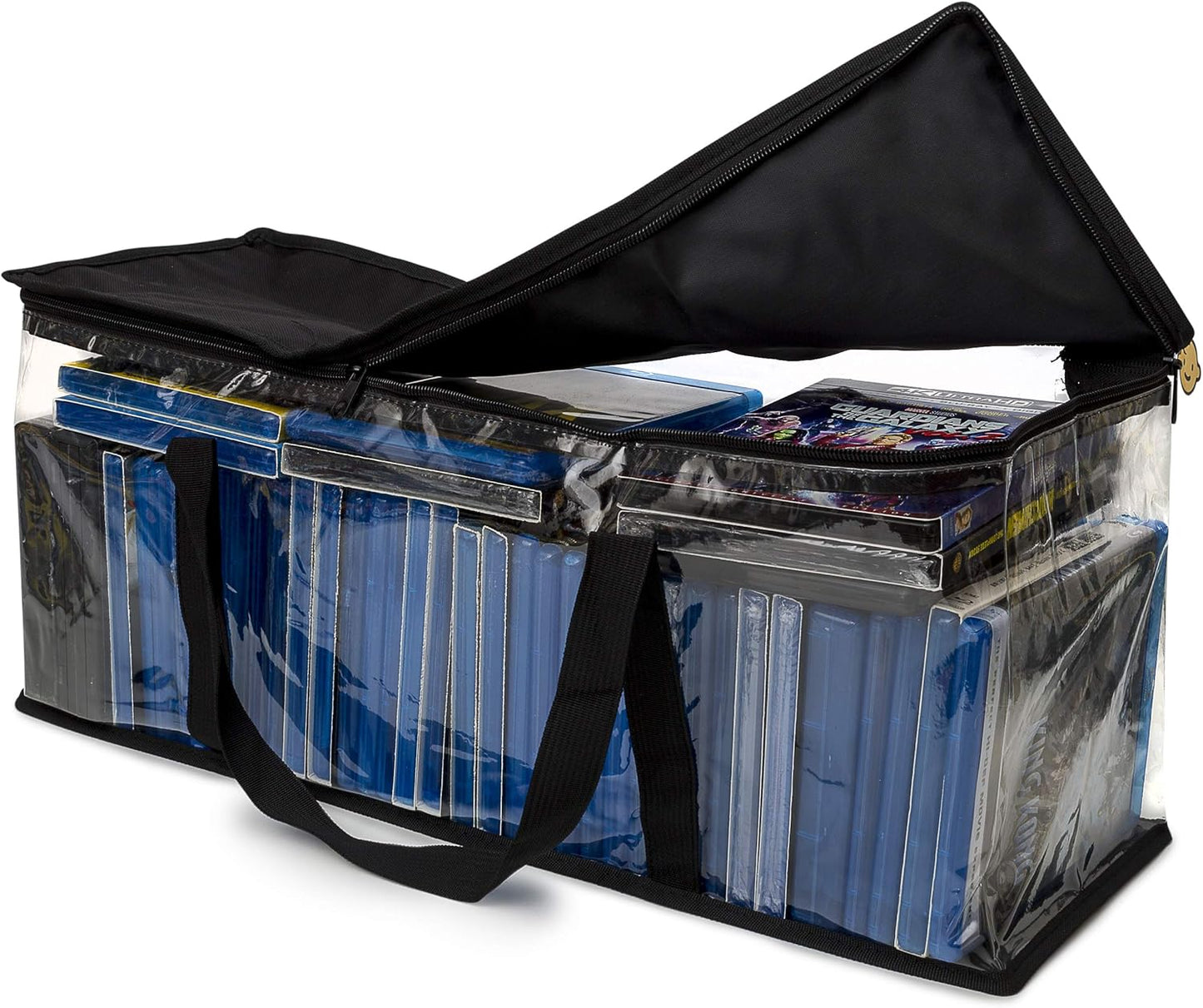 Premium Quality Home DVD Storage Bags (6-Pack) Holds 240 Total Movies or Video Games, Blu-ray, | Convenient Travel Case for Media | Stackable, Easy to Carry
