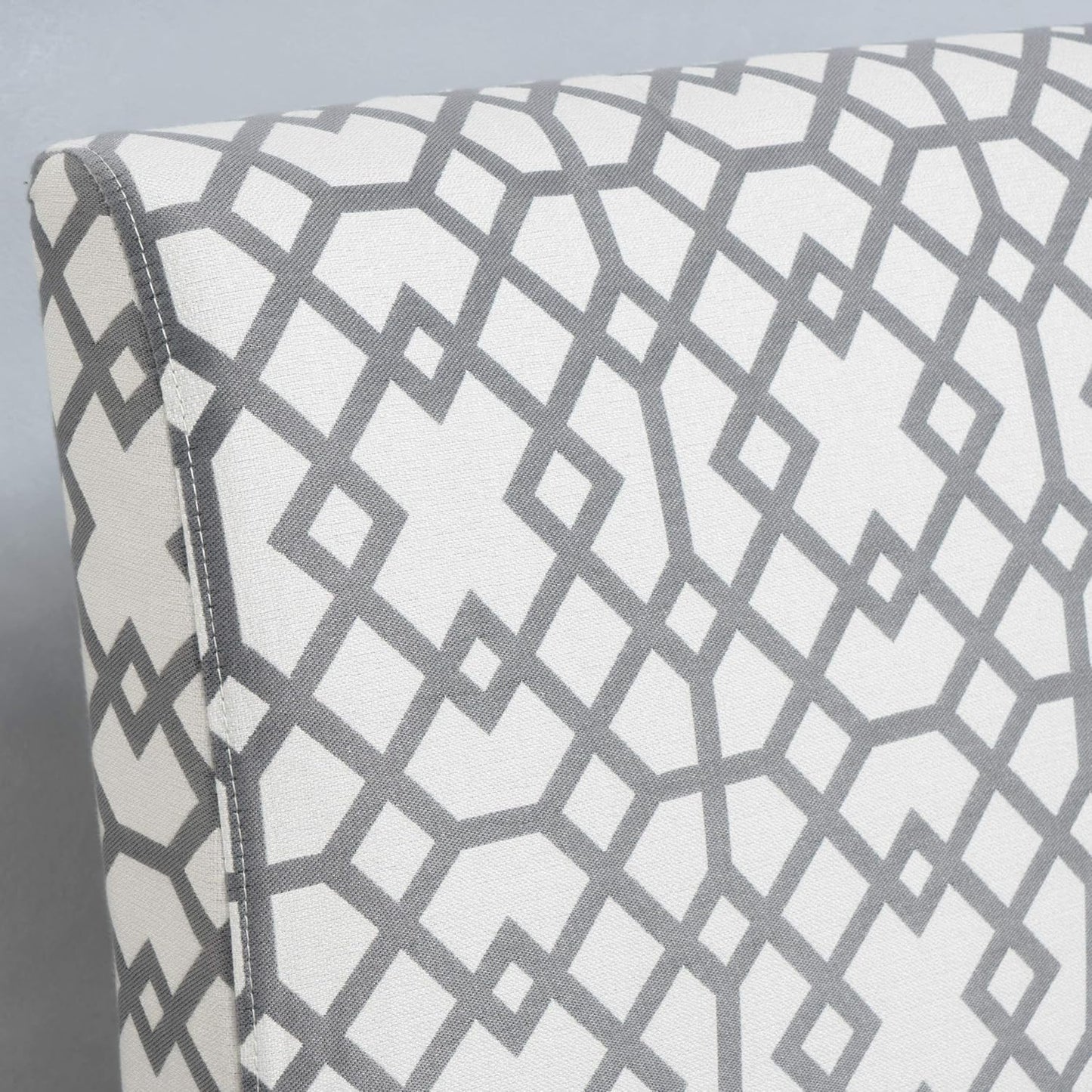 Christopher Knight Home Kassi Fabric Accent Chair, Grey Geometric Patterned