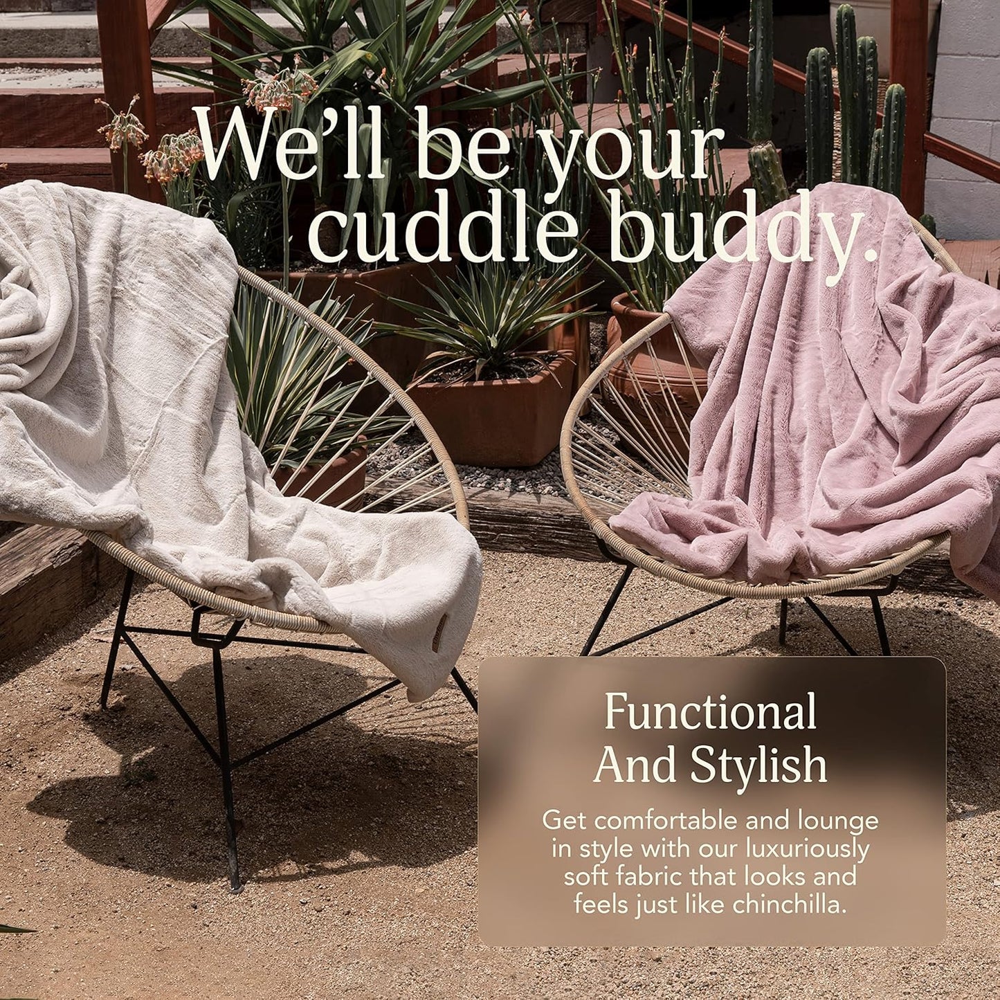 UnHide Lil’ Marsh Faux Fur Blanket - Lightweight, Soft Throw Blanket - Machine Washable - Ideal for Bed, Couch, or Reading Chair- Medium (60" x 80") Charcoal Charlie