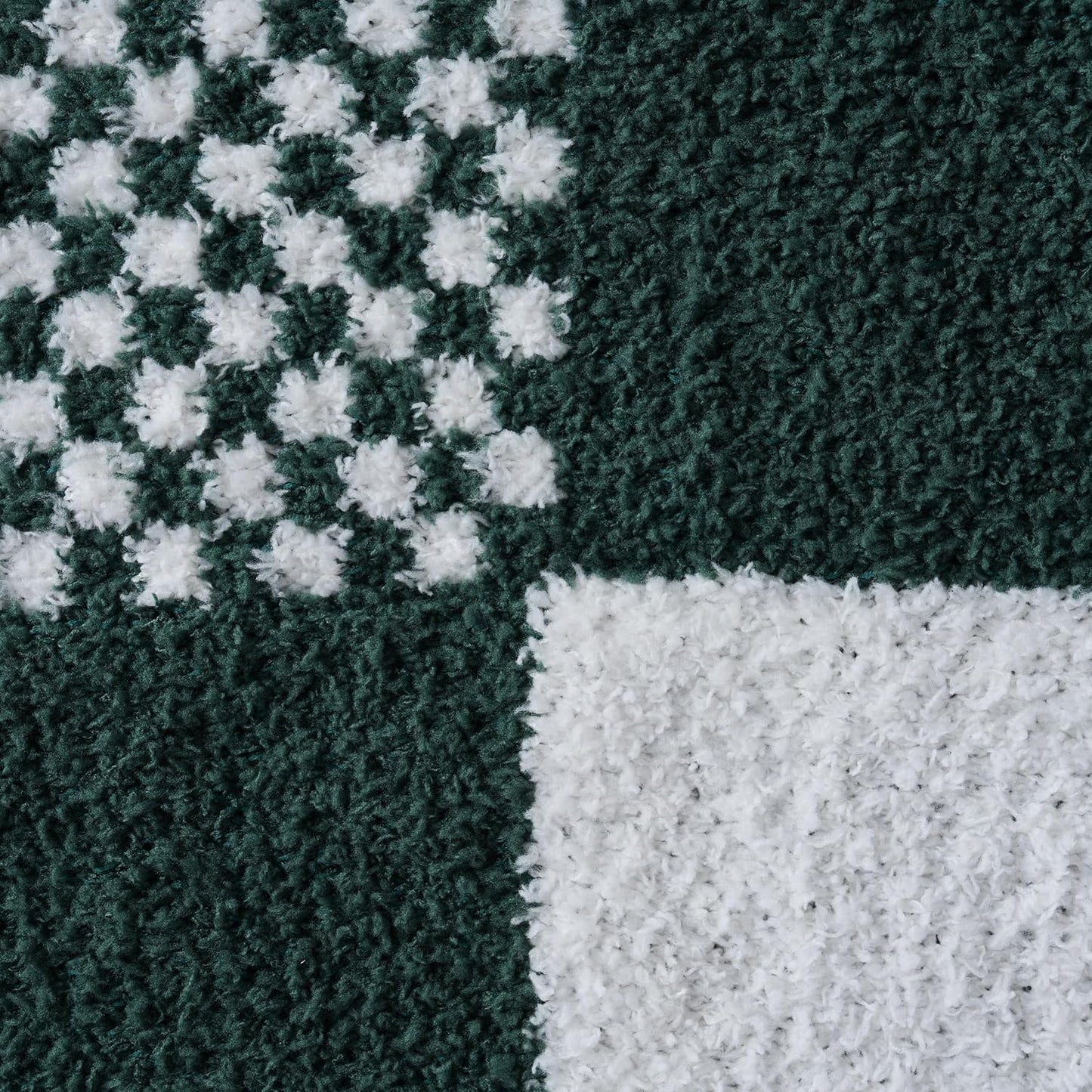 Green and White Checkered Throw Blanket Ultra Soft Cozy Checkerboard Winter Bed Blankets, Buffalo Plaid Reversible Throw Blankets Gift Wrapping for Christmas and Thanksgiving Day, 50x60 inches