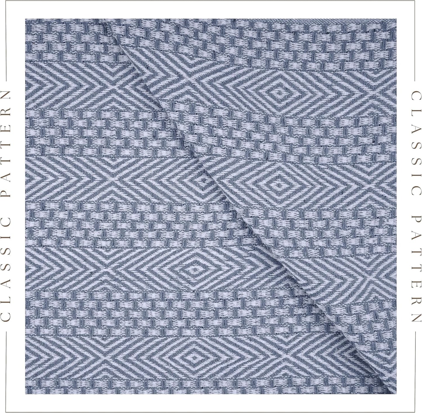RAJRANG Dusty Blue Throw Blanket Soft and Warm Living Room Decorative Throws for Sofa Couch - 60 x 50 Inch