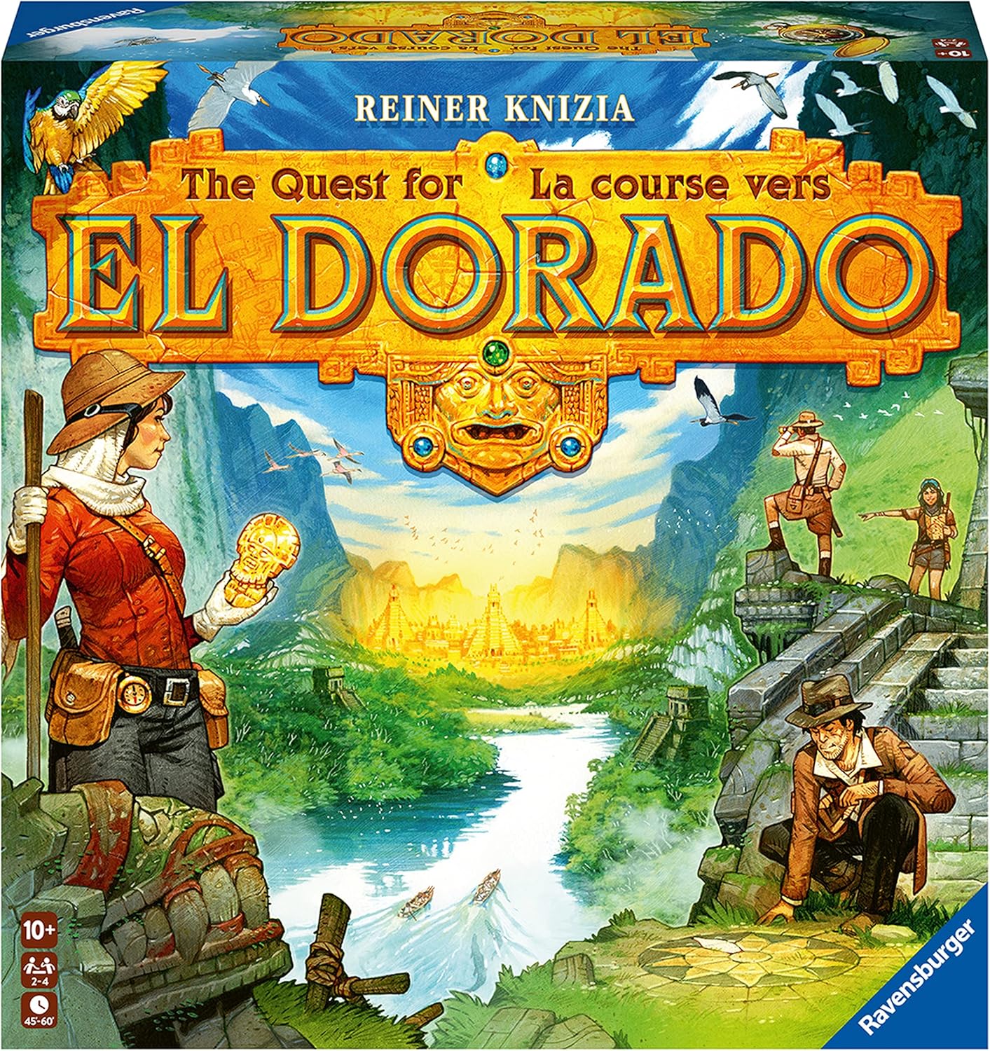 Ravensburger The Quest for El Dorado - Exciting Strategy Board Game | Suitable for Kids & Adults | Designed for 2-4 Players | Inclusive of Mini Expansion