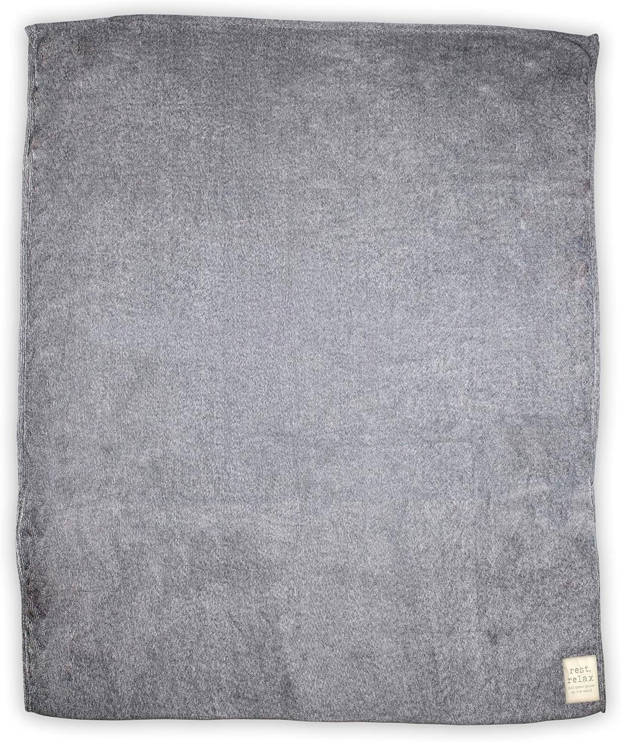DEMDACO Me Time Mauve Purple 60 x 70 Fleece Fabric Foot Pocket Throw Blanket