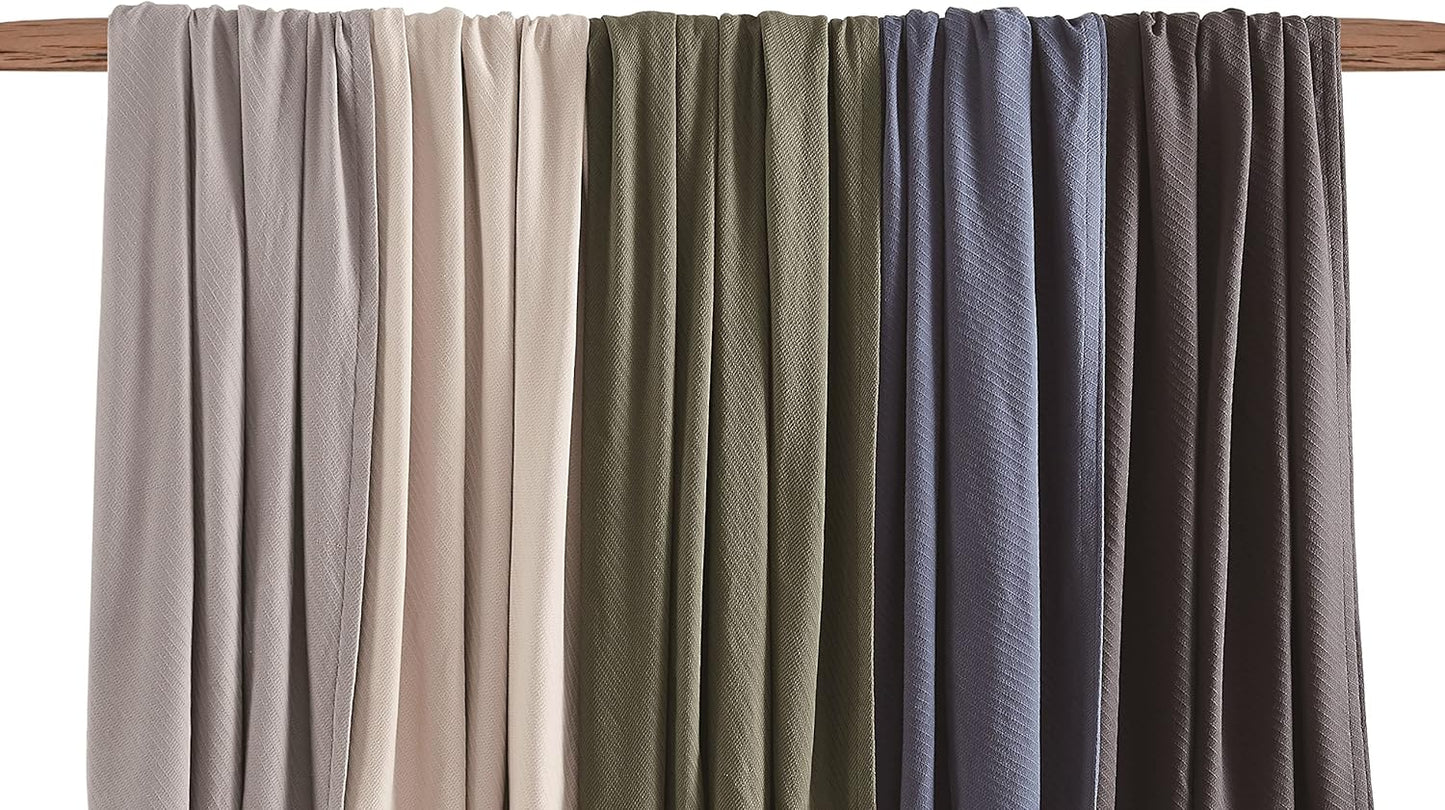 Frye Cotton Woven Grey Cotton 1-Piece Full/Queen Blanket, Solid Color Themed, for Men and Women, Oeko-TEX Certified Confidence