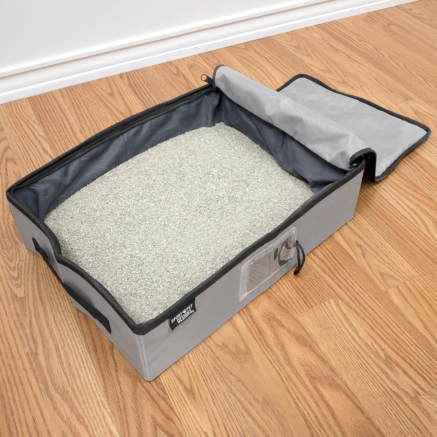 SPORT PET Large Pop Open Kennel, Portable Cat Cage Kennel, Waterproof Pet bed, Travel Litter Collection