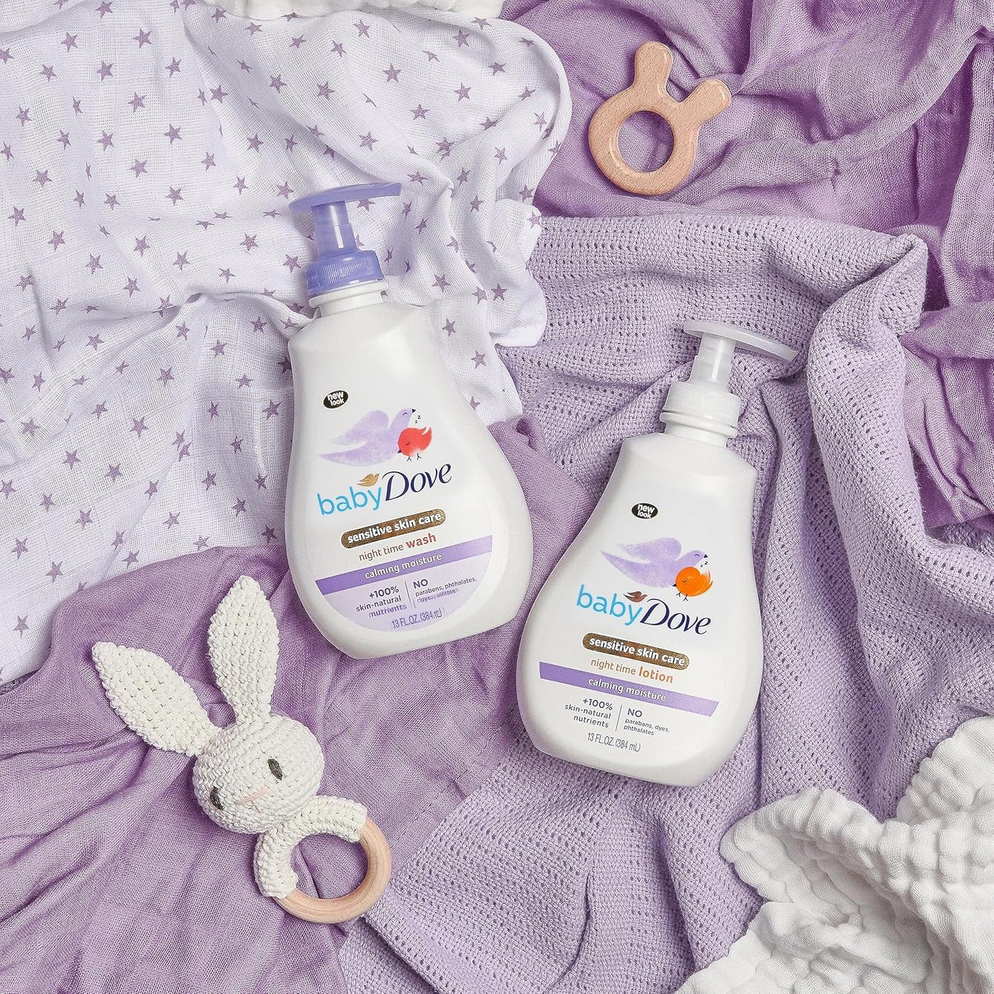 Baby Dove Sensitive Skin Care Baby Wash For a Calming Moisture Hypoallergenic and Tear-Free, Washes Away Bacteria, Chamomile, 13 Fl Oz