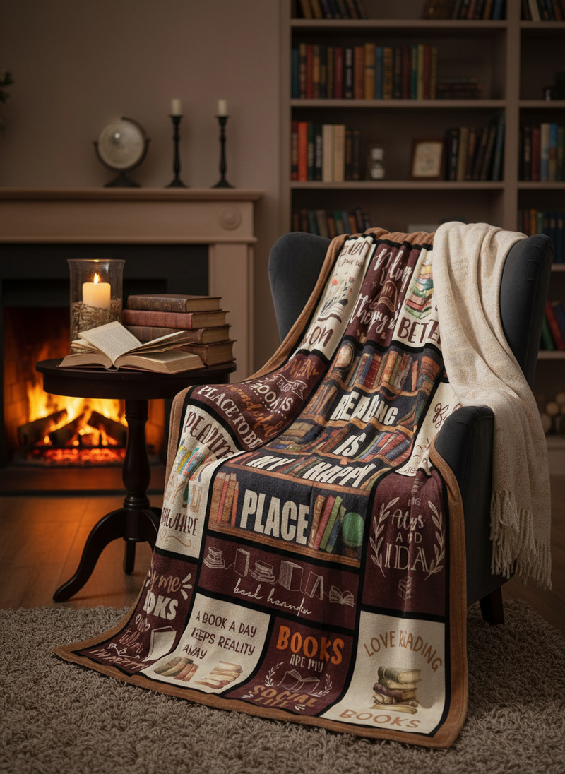Christmas Gifts,Book Lover Gifts for Women,Gifts for Book Lovers Women,Gifts for Reading Lover Bookish,Best Bookworm Gifts on Birthday Christmas,Gifts for Readers Blanket 50" x 60"